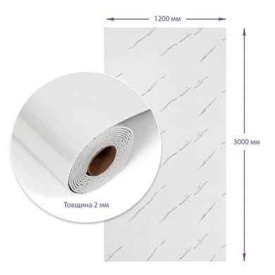 Самоклеюча стінова PET плитка в рулоні 1200х3000х2мм SW-00002669