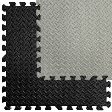 Купити Підлогове двостороннє покриття GREY та BLACK 60*60cm*2cm (D) SW-00001843