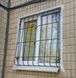 Решетка металлическая на окно, эскиз "Чайка-2"