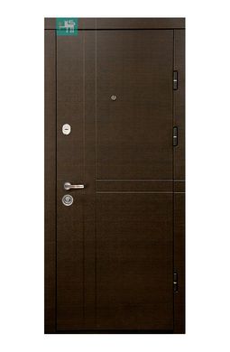 Купити Двері вхідні Міністерство дверей модель ПК-180/161 Венге горизонт темний / Царга Мадрид біла