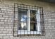 Решетка металлическая на окно, эскиз "Солнышко-2"