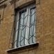 Решетка металлическая на окно, эскиз "Елочка"