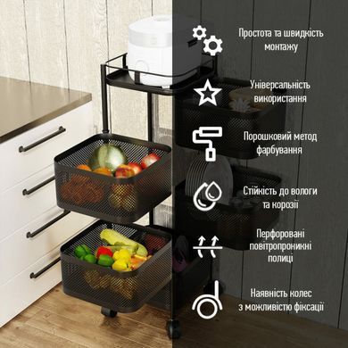 Купить Этажерка мобильная пятиярусная универсальная из металла квадратная черная 26,5*26,5*95см SW-00002100
Этажерка мобильная пятиярусная универсальная из металла квадратная черная 26,5*26,5*95см SW-00002100 SW-00002100 фото