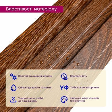 Рейка декоративна WPC стінова 200х11х2900мм SW-00003009