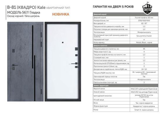 Купить Двери входные Булат В-81 (КВАДРО) Kale модель 567/ Гладка
Двери входные Булат В-81 (КВАДРО) Kale модель 567/ Гладка Булат В-81.567 фото