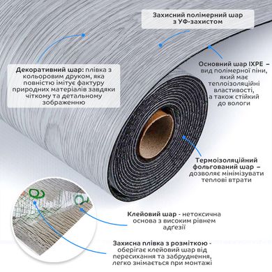 Купить Напольное виниловое самоклеющееся покрытие в рулоне 3000*600*1,5мм SW-00001816