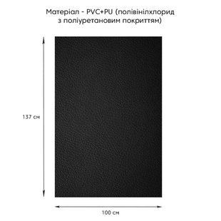 Купити Самоклеюча екошкіра у рулоні 1.37*1m*0.5mm BLACK (D) SW-00001358