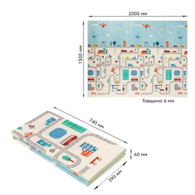 Купить Детский складной развивающий термоковрик "Дорога | Лес" 200х150х0.6см (235) SW-00000155