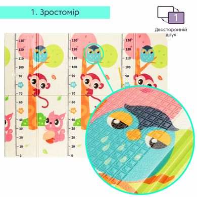 Купити Дитячий складаний розвиваючий термокилимок 150х200х1см "Поляна | Зростомір" (278) SW-00000848