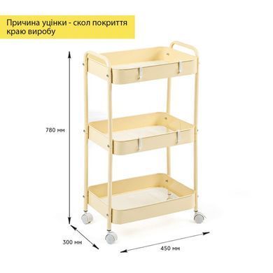 Купить Этажерка мобильная трехъярусная универсальная из металла кремовая 45*30*78см SW-00002113
Этажерка мобильная трехъярусная универсальная из металла кремовая 45*30*78см SW-00002113 SW-00002113 фото