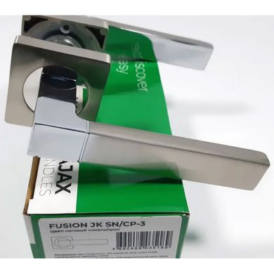 Купить Ручка дверная AJAX FUSION JK SN/CP-3 матовый никель/хром