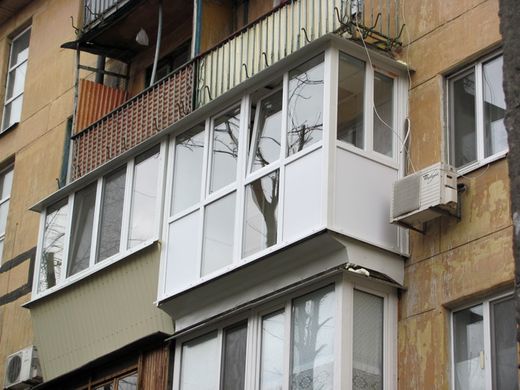 Купити Балкон пластиковий французький WDS, 3000х2500