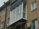 Балкон пластиковий французький WDS 5s, 2 створки, склопакет 1-но камерний