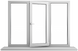 Окно пластиковое VEKA 70, 2100х1400, 1/3 створка, стеклопакет 2-х камерный 2100*1400.1 ств.VEKA 70.СПД фото 1