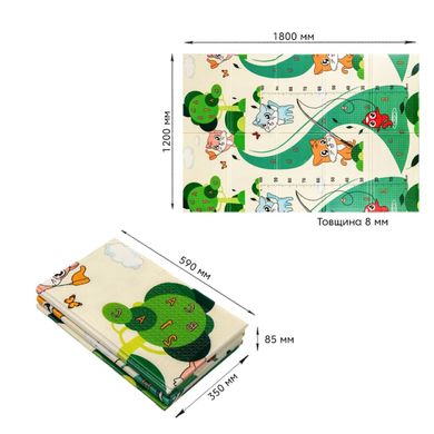 Купити Дитячий складаний розвиваючий термокилимок 120х180х0,8см "Кошенята на риболовлі | Цуценята" (275) SW-00001318