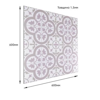 Купити Самоклеюча вінілова плитка 600х600х1,5мм, ціна за 1 шт. Мат SW-00001585