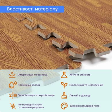 Купить Пол пазл - модульное напольное покрытие 600x600x10мм золотое дерево (МР2) SW-00000022