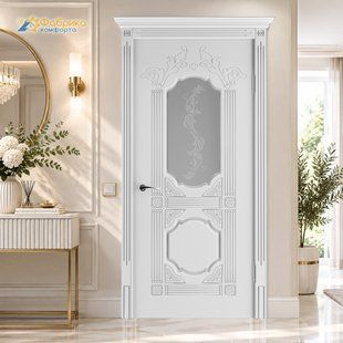 Купити Двері НЕМАН VIP Корона скло
Двері НЕМАН VIP Корона білі скло Корона.с фото