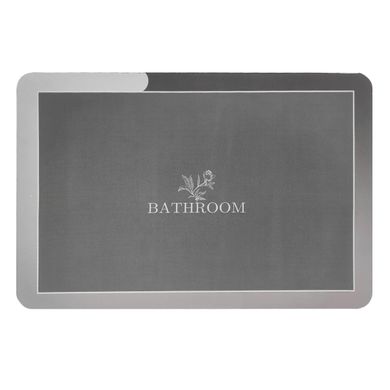 Купить Влагопоглощающий коврик серый "Bathroom" 38*58CM*3MM (D) SW-00001563